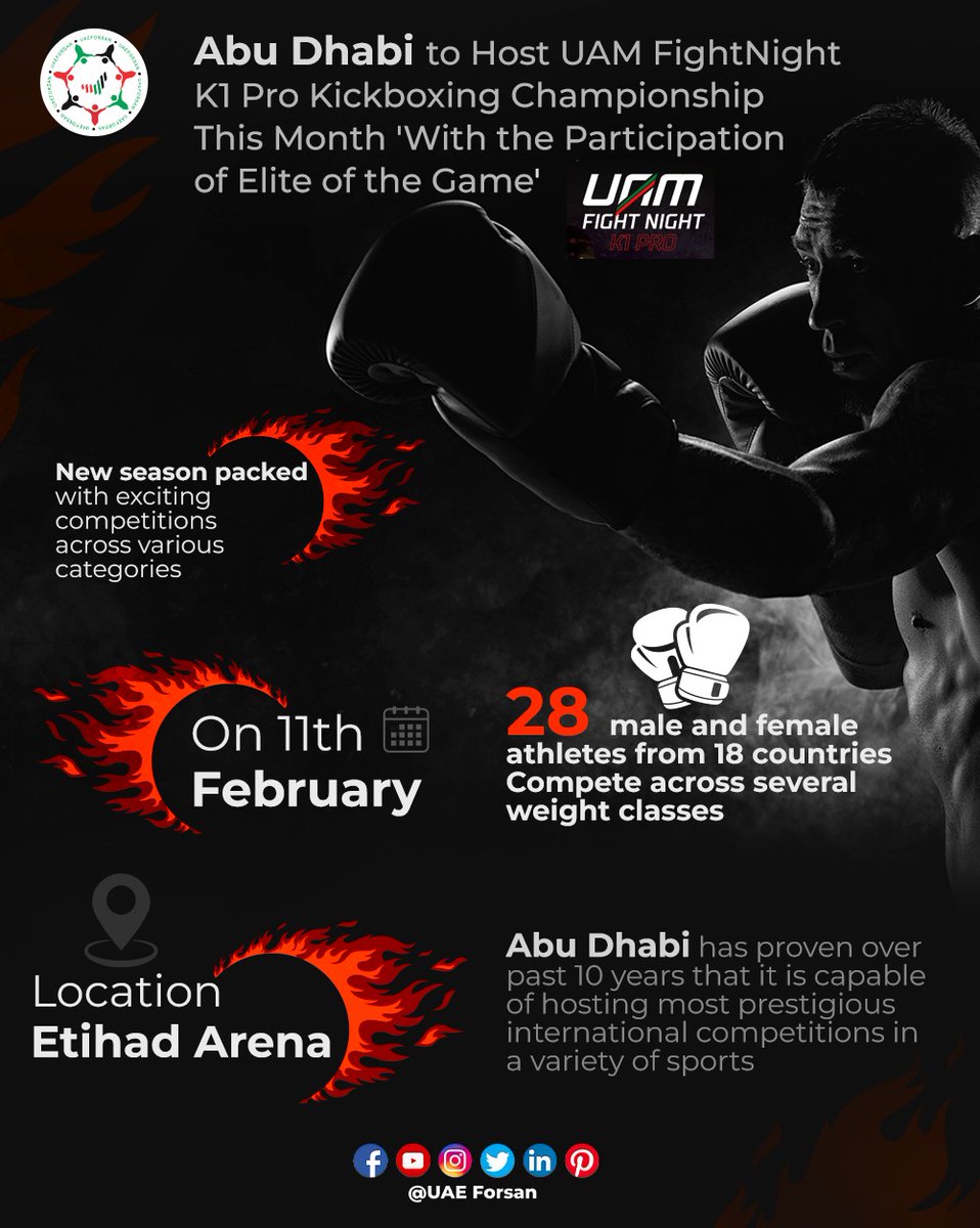 UAE Forsan on Twitter "Abu Dhabi to Host UAM Fight Night K1 Pro