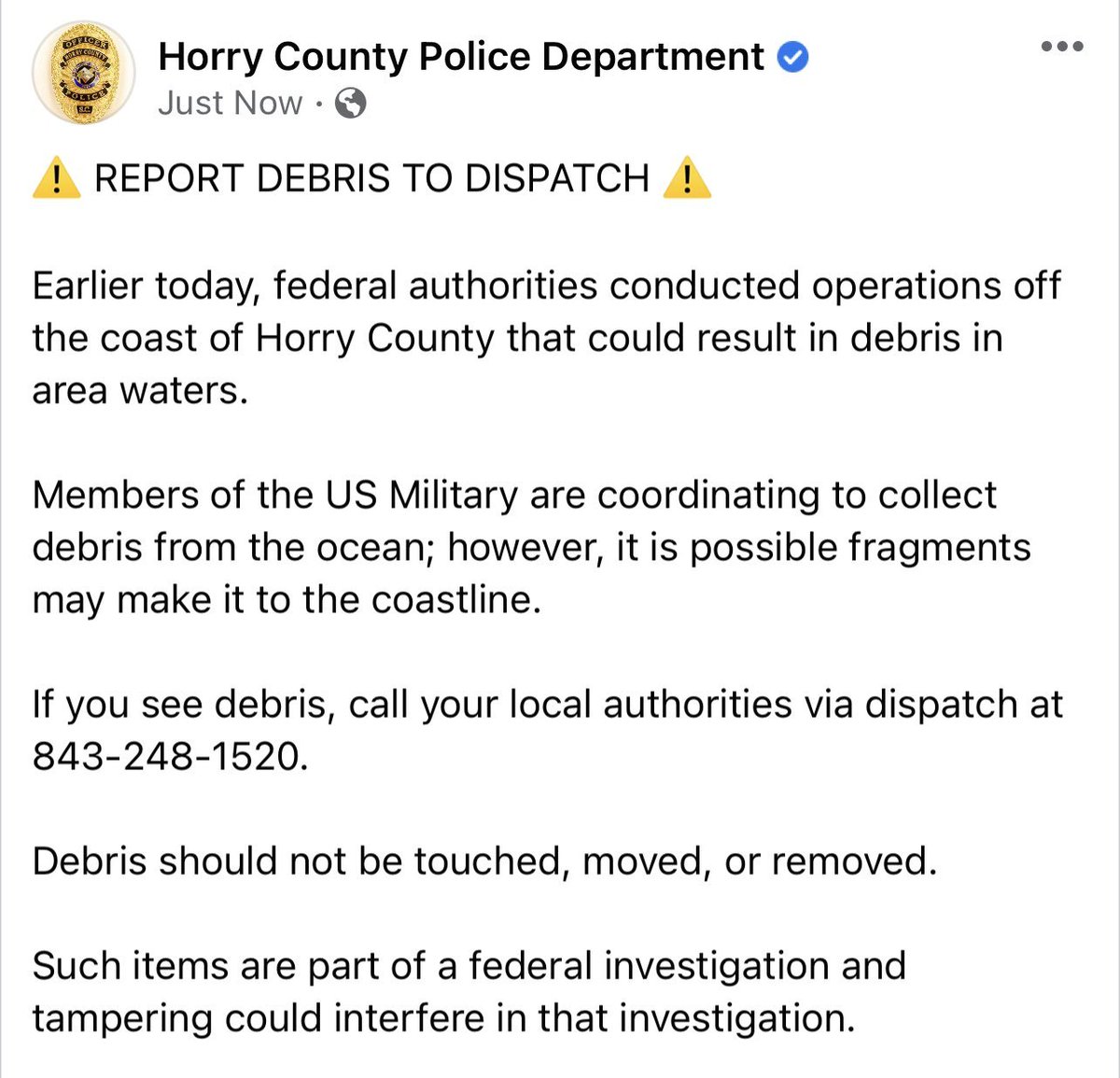 Debris from China's spy balloon could reach the U.S. coastline, anyone who finds it is urged to call local authorities