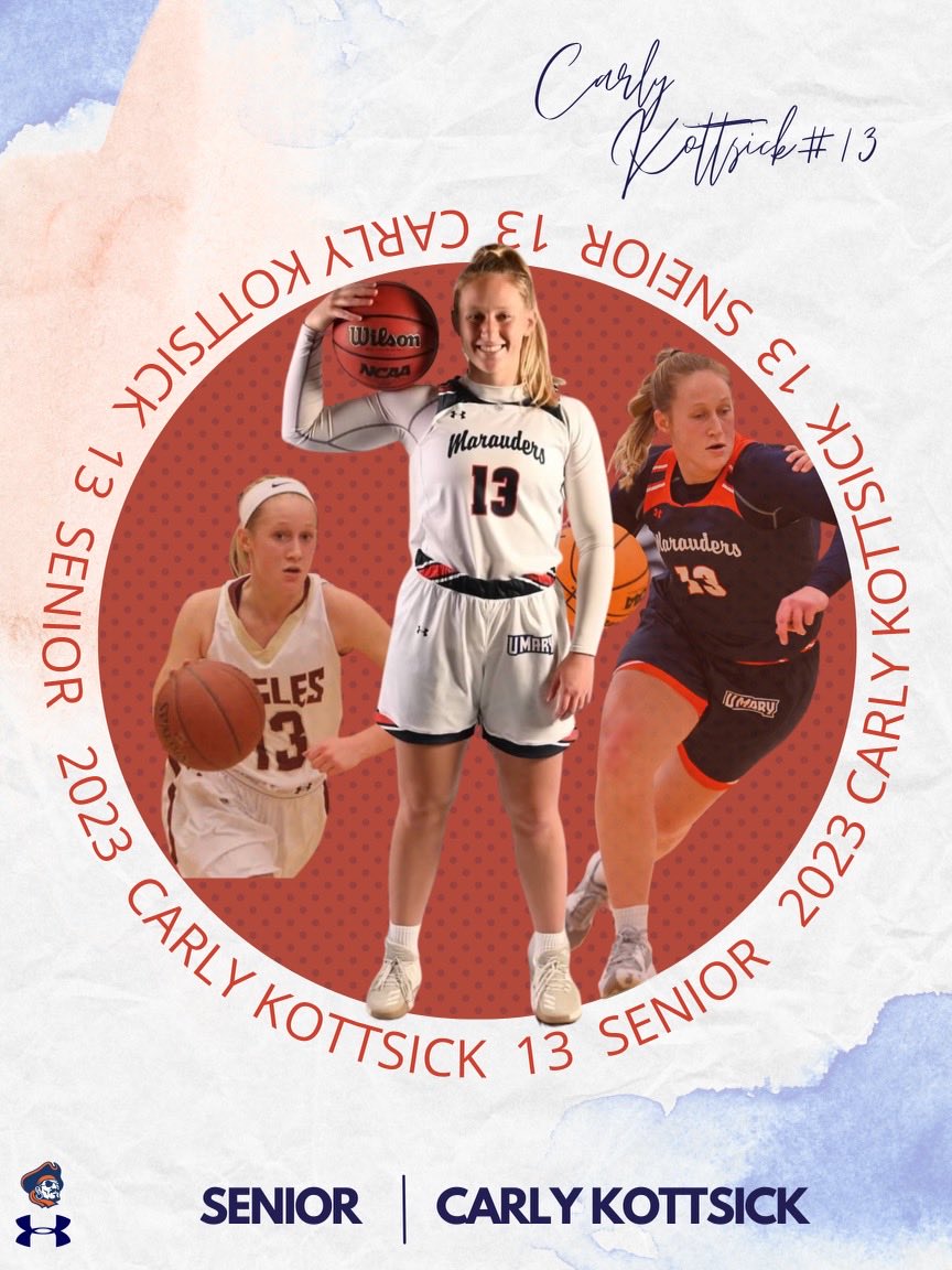 Senior Day! Can’t wait to celebrate ⁦<a href="/carly_kottsick/">Carly Kottsick</a>⁩ ! Thanks for all you’ve done for Marauders WBB! #LND 
🔷🏀🔶