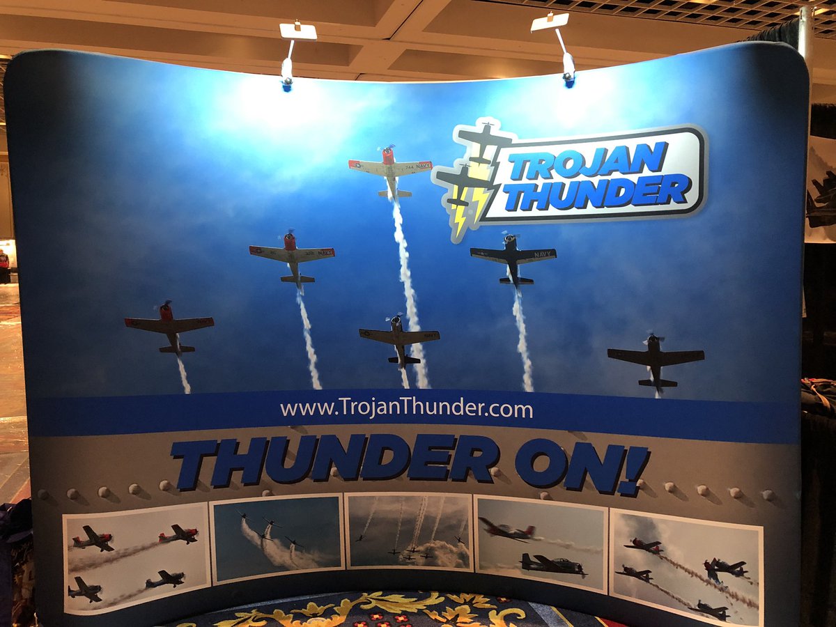 Flashback February to Trojan Thunder’s first appearance at the <a href="/icas_hq/">ICAS - International Council of Air Shows</a> Convention in December 2017. 

#flashbackfebruary #airshowteam #t28trojan #warbird