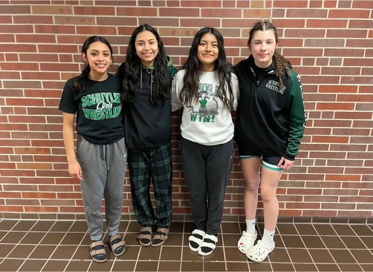 SchuylerCentral's tweet photo. Congratulations to our Girls State Wrestling qualifiers: Sanchez (1st), Salgado (4th), Velasquez (3rd), and Wemhoff (3rd). #WeAreSchuyler #SCHS #schuylerwarriors https://t.co/7QTZCrzW7r