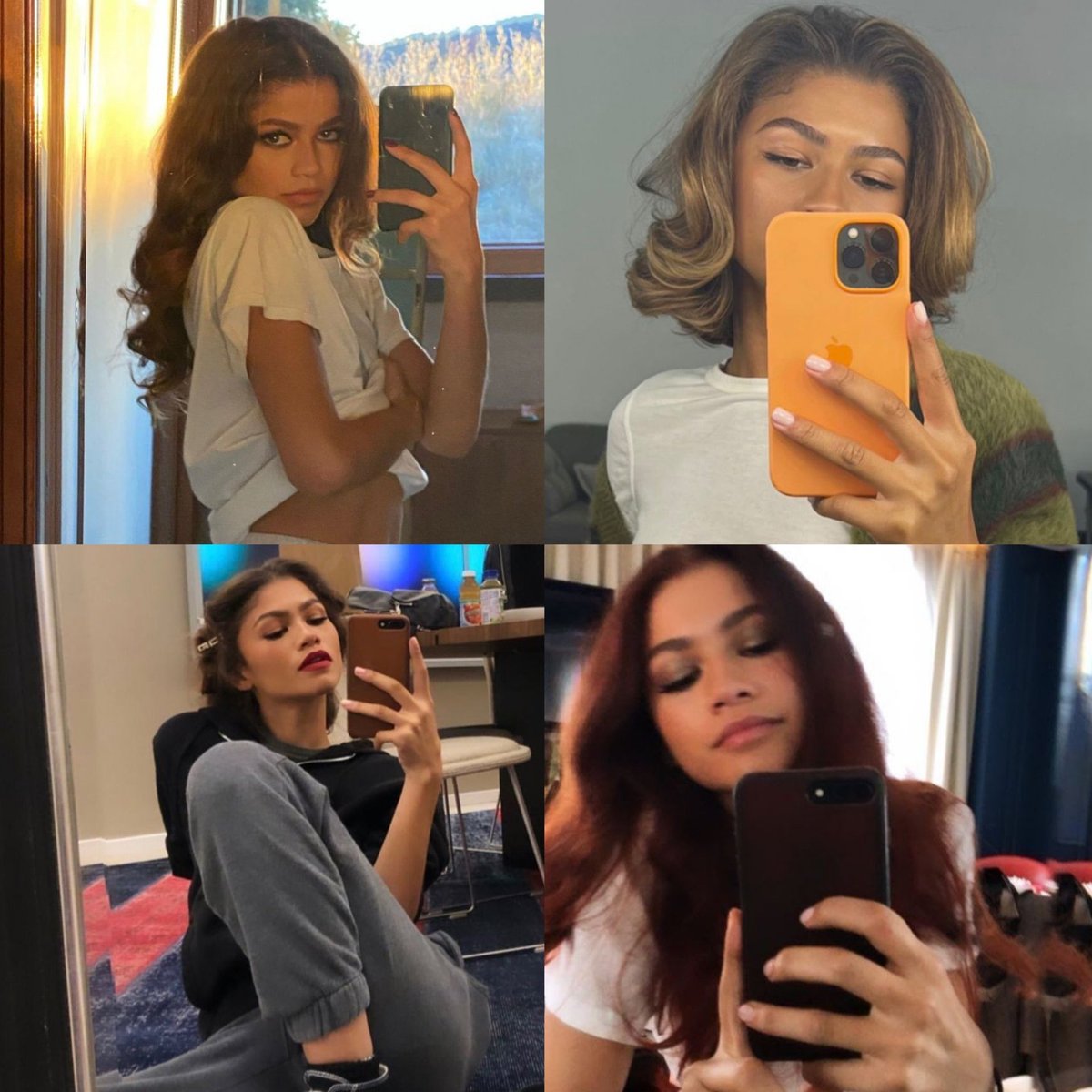 maitholland's tweet photo. zendaya + selfie = perfeição https://t.co/aLrYWRWRqa