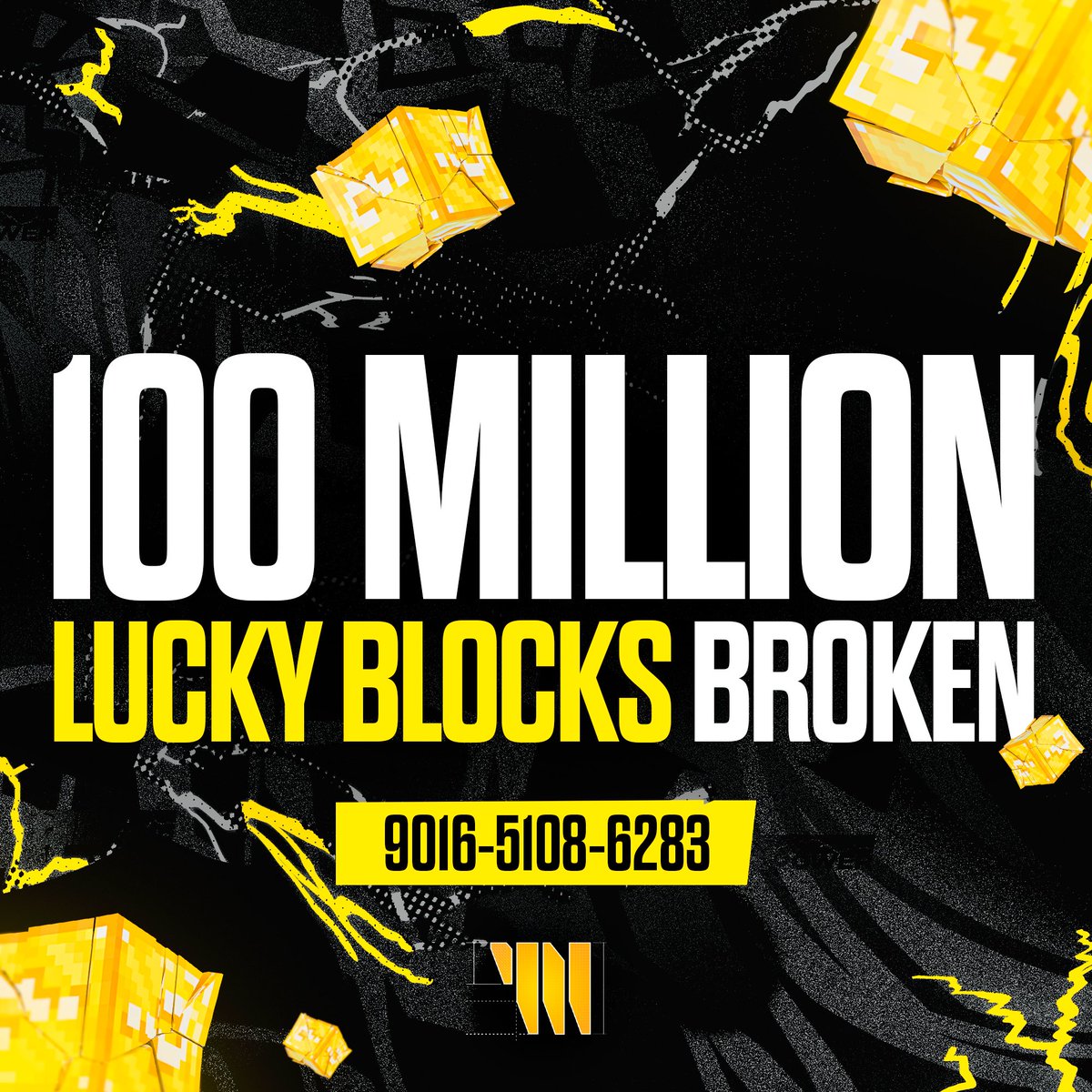 PWRCreate's tweet photo. Celebrating 100 Million Lucky Blocks broken ⚡️

Thank you for helping us reach this milestone we're constantly blown away by your support!

PLAY NOW: https://t.co/Ko7RbFDpUY https://t.co/QTZspdEZrq