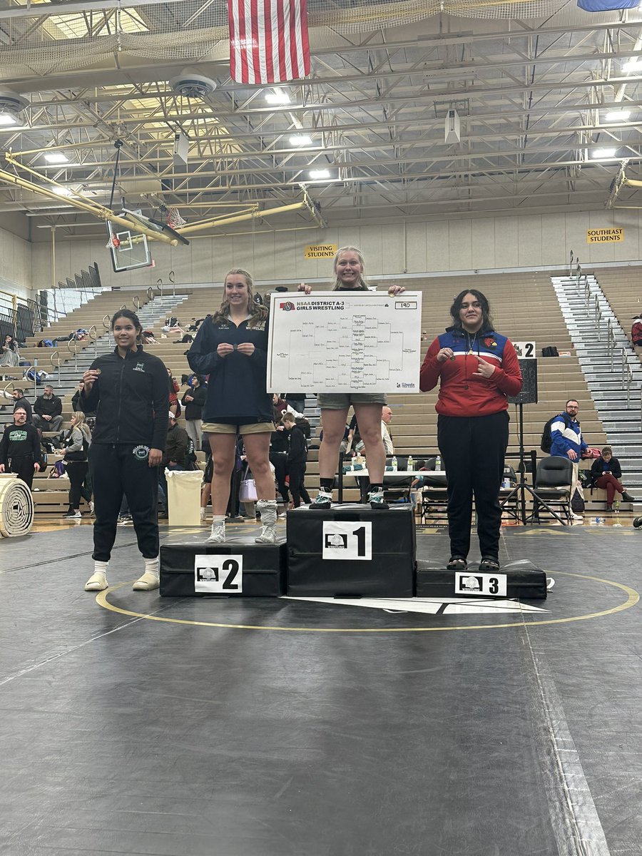 LadyWrest1's tweet photo. Makena is our district champion!! https://t.co/snCje4HivI