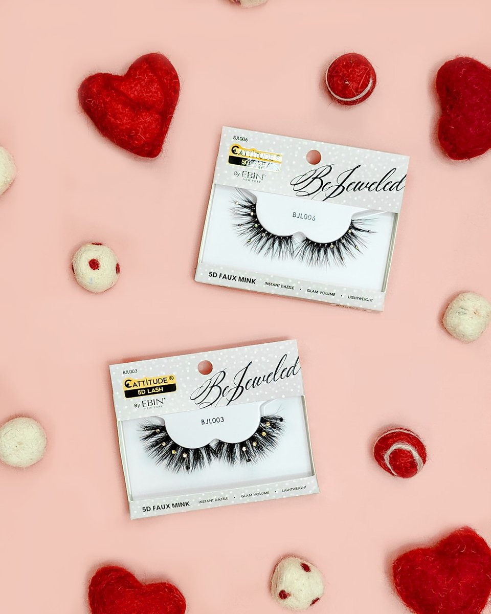 ebinnewyork's tweet photo. Love is in the Air 💖 Let's get festive and fun with these Bejeweled lashes
🛍️Shop this look at https://t.co/OTL8kzqITO to feel the love in the air💖
#eyelashes #lashes #ebin #ebinlash #5dminklashes #5dlashes #cattitude #bejeweledlash #valentines #valentinesday #valentinesinspo https://t.co/9MZBlD3OJG