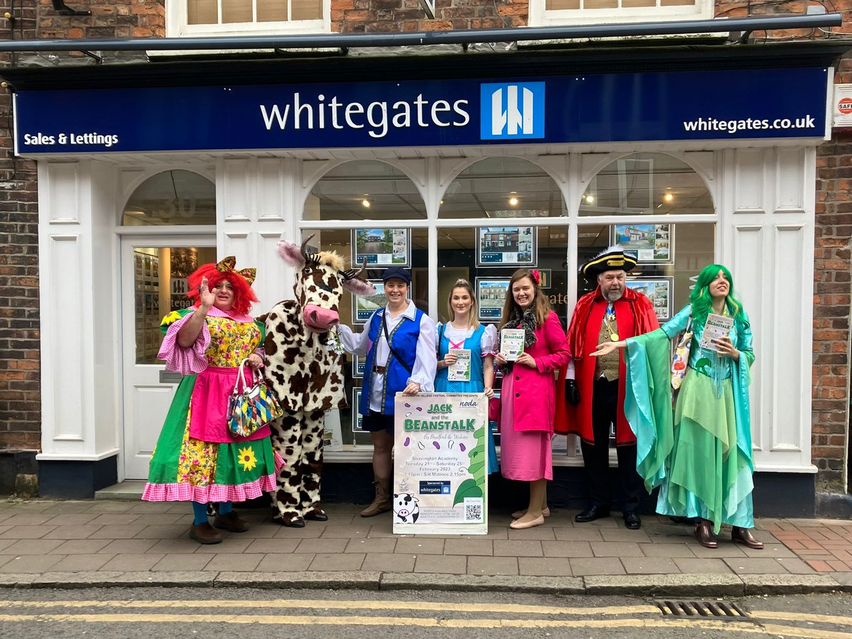 Our cast have been out and about in Nantwich today promoting our pantomime with our show sponsors Whitegates Sales and Lettings. Tickets from svfc.info  <a href="/nantwichnews/">NantwichNews</a> <a href="/WhitegatesCrewe/">Whitegates Crewe</a> <a href="/VisitCheshire/">Visit Cheshire</a> <a href="/nantwich_crewe/">Nantwich & Crewe</a>