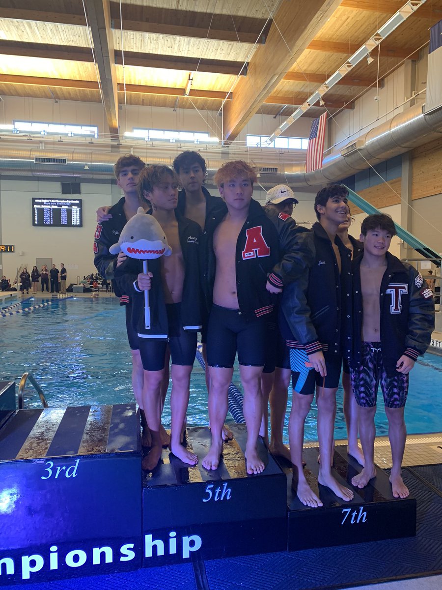 These boys threw down: 200 free relay finished 5th and waits call ups. Ivan, Eric, Kyle and Lloyd. Let’s go!!!@FBISDAthletics <a href="/FBISDAquatics/">FBISD Aquatics</a> <a href="/FbSwimming/">FBSwimming</a> <a href="/AHSBulldogs/">AHS Bulldog Athletics</a> <a href="/ahsdawgsquad/">ahsdawgsquad</a> <a href="/SFAHS_Bulldogs/">Austin High School</a> <a href="/Dawgsportsmed/">Bulldog Sports Medicine</a>
