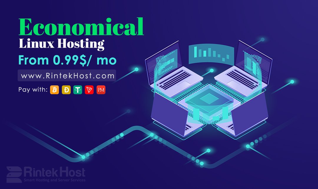 RintekHost's tweet photo. Welcome to Rintek Host 🚀
Reduced Prices! 🔥
Smart #hosting of your #Website
Economical #Linux hosting
Prices start at $0.99 per month
99.9% uptime guarantee
Visit our website:
https://t.co/fegNeHXRZd
#rintekhost
#linux_hosting
#web_hosting https://t.co/Qy5tS5shS1