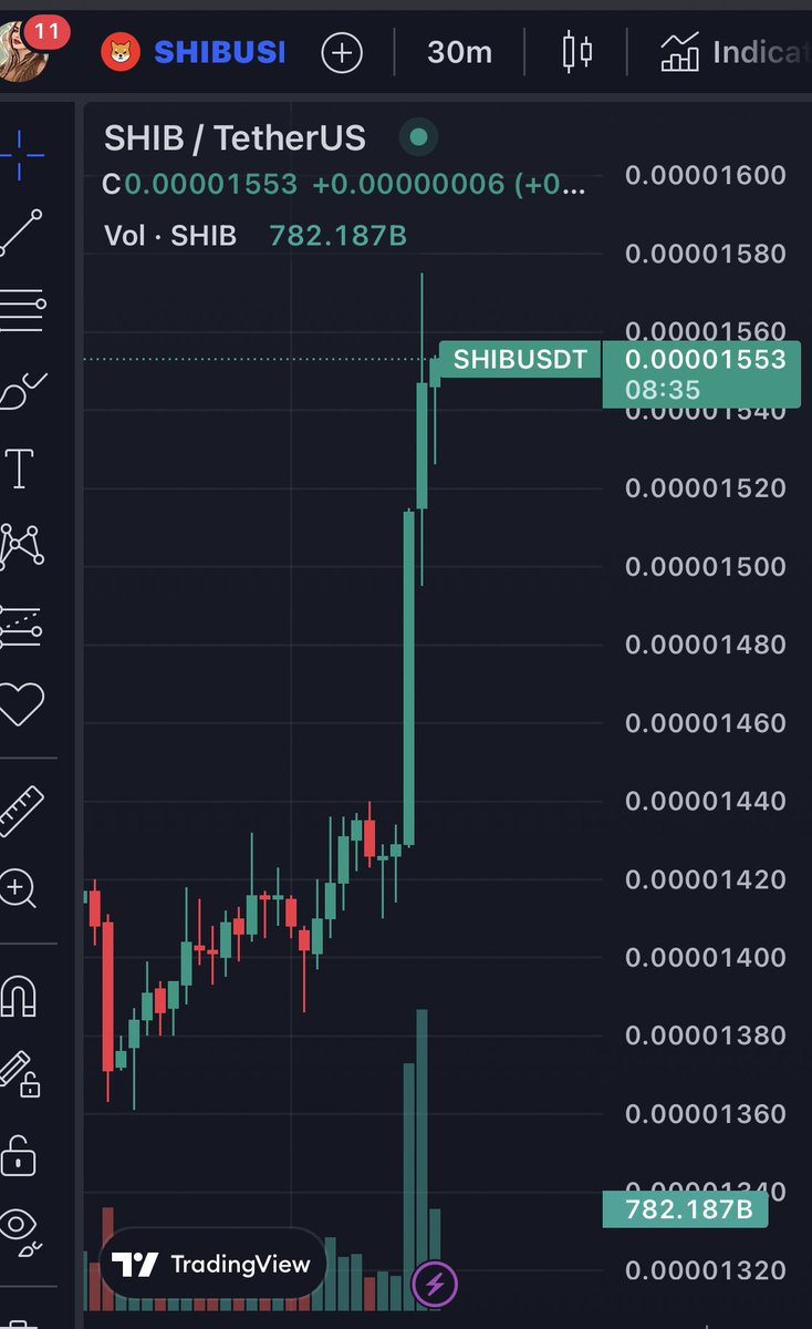 LucieSHIB's tweet photo. oh my $SHIB going for it https://t.co/jUusvSp2A5