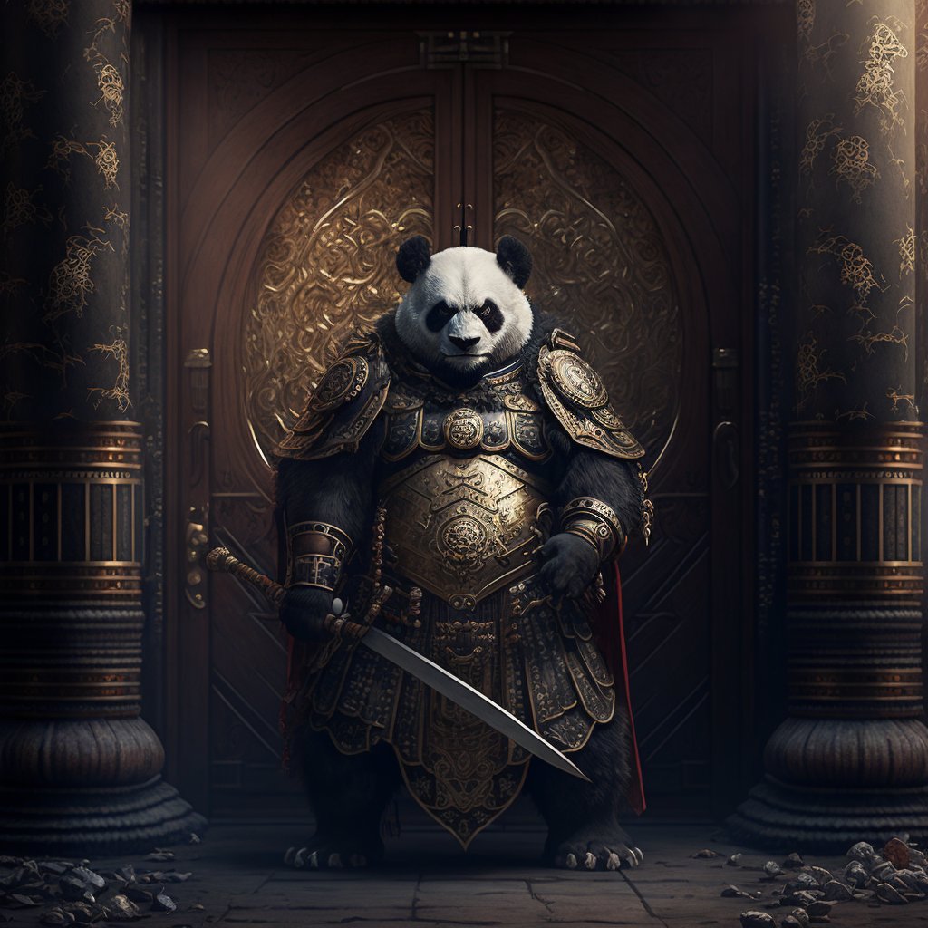 theAIRTstation's tweet photo. Stout defenders guard their #Panda Domain even on weekends!🐼

👇👇Become a part of their noble world now:
https://t.co/O7QuFnsE0l

#NFTs #NFTCommunity #NFT #nftart #NFTartwork #NFT #pandas #OpenSeaNFT #opensea #polygon #art #artwork #fantasy #adventure #guard https://t.co/9WrsOyubLm