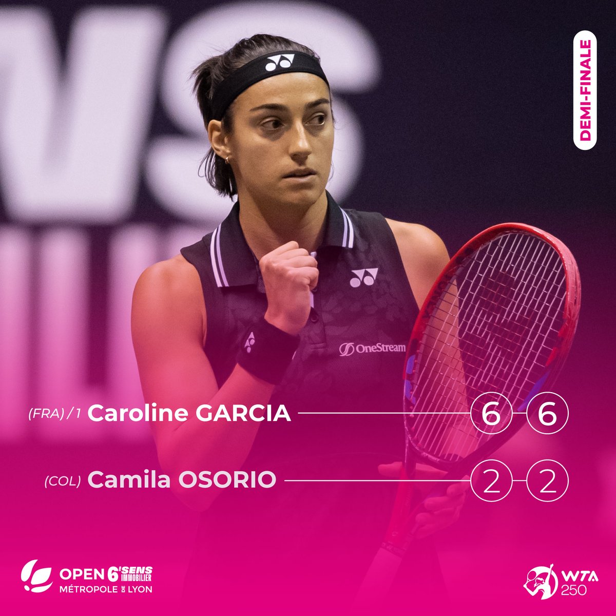 🎾 1/2 FINALE🎾

#O6SML23 
<a href="/grandlyon/">Métropole de Lyon</a>
<a href="/villedelyon/">Ville de Lyon</a>
<a href="/WTA/">wta</a>