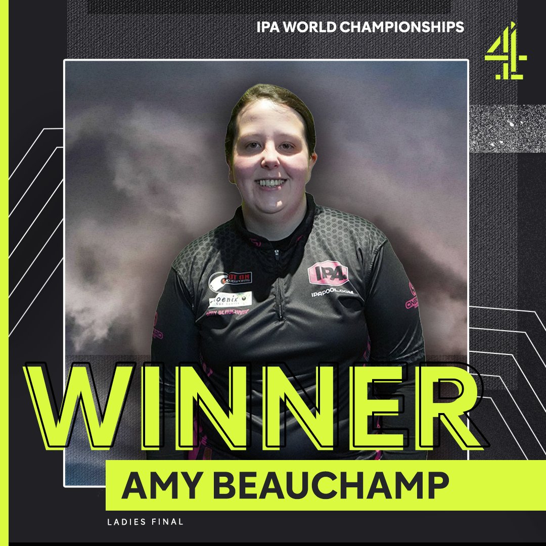 We have our first champion of the evening 🏆

Who will be our second, Simon Ward or Clint I'Anson? 🤔

#IPAWorldChampionships | #C4Sport