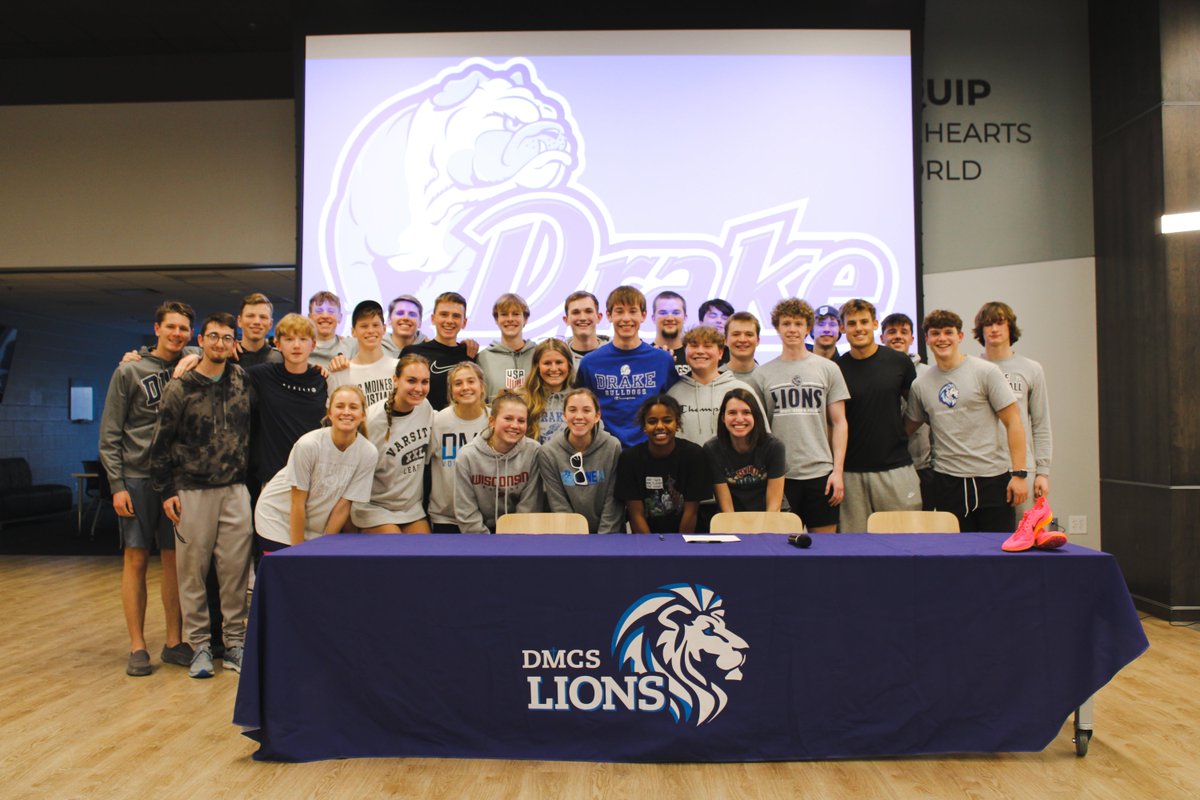 DMCAthletics's tweet photo. Congratulations to DMC Senior, Aaron Fynaardt, on officially signing with @DrakeUniversity to run Cross Country, Indoor Track, and Outdoor Track! Good luck at Drake, Aaron! https://t.co/YicPKkw3OR