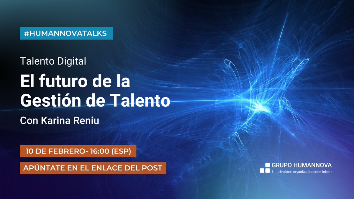 Para aprender: <a href="/Humannova/">Humannova</a>: '✨Volvemos con un nuevo #HumannovaTalks✨ Esta vez vamos a hablar sobre buenas prácticas para gestionar el Talento Digital 👨‍💻 con <a href="/KarinR_2/">Karina Reniu</a> 

🗓️ Viernes 10 de Feb - 16h (ESP)
¿Te apuntas? … , see more tweetedtimes.com/amvca3?s=tnp