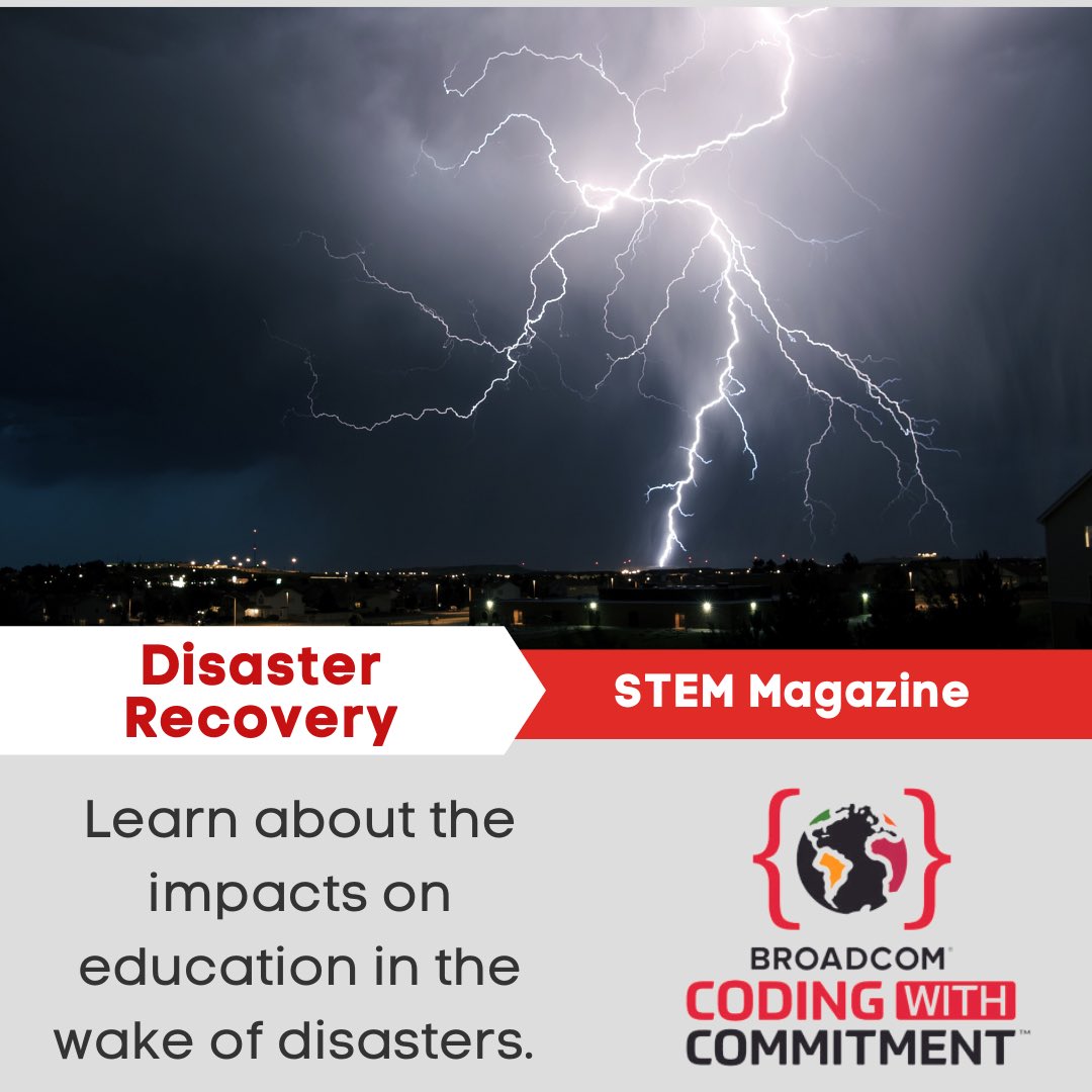 BroadcomSTEM's tweet photo. 📚Read about education's impact in the wake of disasters. Sadly, lost learning can permanently impact a child's future.
Read full article ➡️https://t.co/EPsPNlSDnF
#BroadcomFoundation #ICODE #STEM #StemEducation #SteamLearning #scientists #engineers #DigitalLiteracy #engineer https://t.co/0x3SpP9WvB