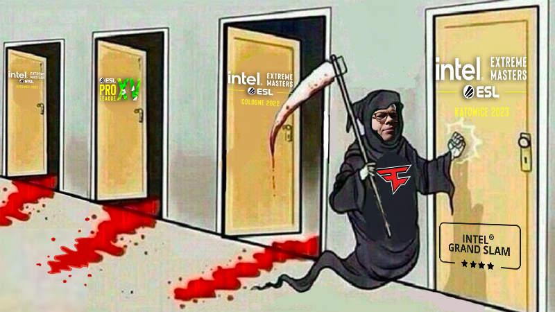 ESLCS's tweet photo. THIS COULD BE THE ONE 🤞

#IntelGrandSlam @FaZeClan #IEM https://t.co/5zBfwVXQ3U