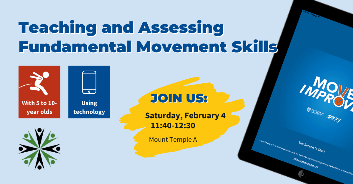 FCPLV_CFLF's tweet photo. We're excited to present our “Teaching and Assessing Fundamental Movement Skills With 5- to 10-Year-Olds Using Technology” workshop at @everactiveab #EASSTF conference this weekend! #ShapingTheFuture #stf23 #physicalliteracy https://t.co/1QqpUFvQRM