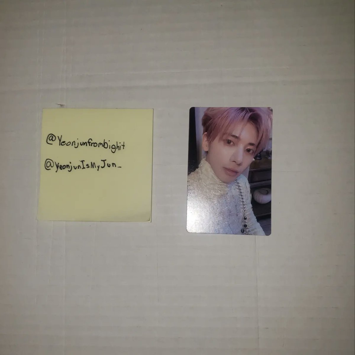 YeonjunIsMyJun_'s tweet photo. Wtt/Not For Sale
Have: The Name Chapter: Temptation Taehyun Lullaby Ver
Want: Beomgyu Equivalent
USA Only!
#wtt #wttxt #wtttomorrowxtogether #wtttomorrowbytogether #wtttxtpc #wttkpop #wttkpoppc #wtttxtphotocard #wtttaehyun #wtttaehyunpc #txt #tomorrowxtogether #wttusa https://t.co/cN0Nd926TI