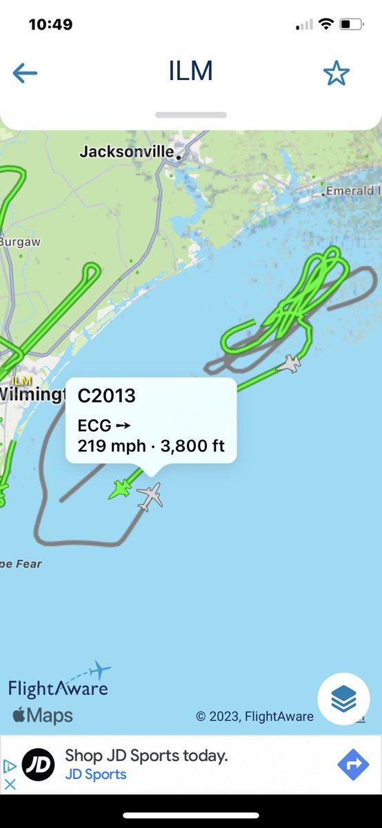 ImnhoustonTom's tweet image. #ChinaSpyBalloon #spyballoon #spyballoontracker    A Coast Guard plane out of Elizabeth City NC Coast Guard Station joins the action