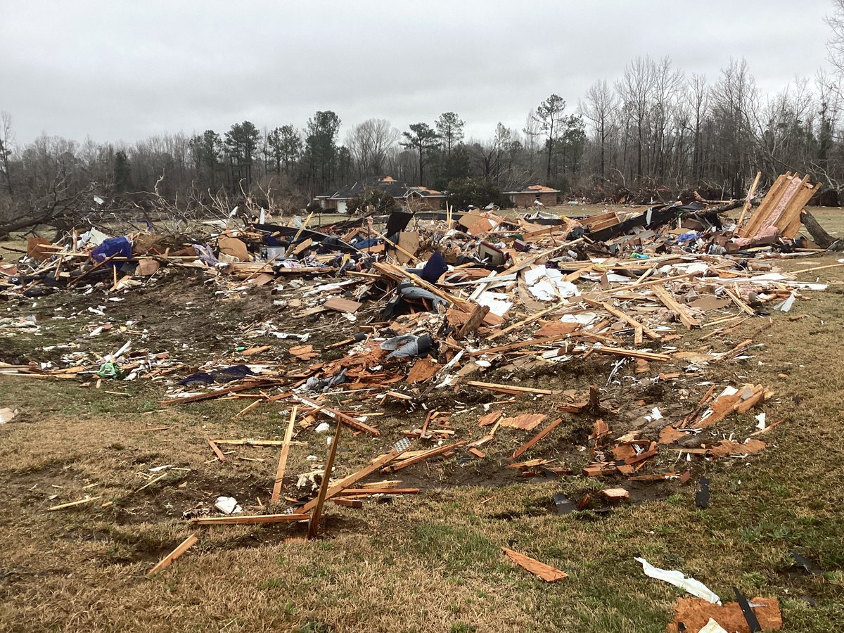 Nicholas Krasznavolgyi on Twitter "A strong tornado struck Sawyerville