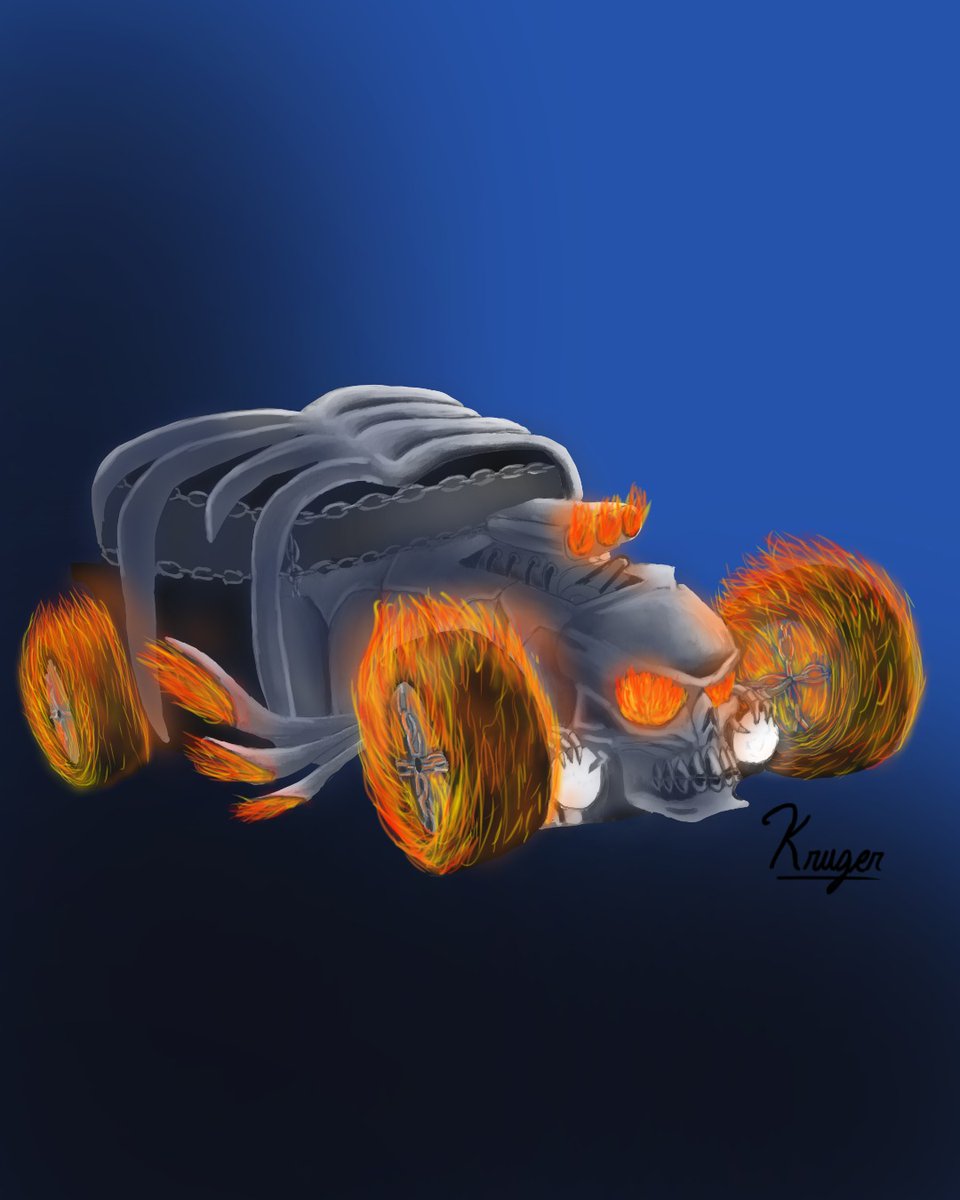KRUGER_ink's tweet photo. bone shaker-Ghost Rider

#hotwheels #gostrider #boneshaker #fanart #arte #artehumano #art #artist #car #fire #artedigital #digital #carroenllamas🔥 #carroenllamas🚗🔥 #marvel #marvelcomics https://t.co/17Ia19qQNP