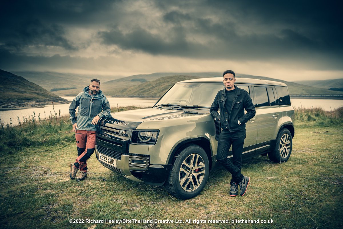 TT_JimmyWales's tweet photo. @richardheeley: 'The #LandRover #Defender P400e Hybrid is an expensive piece of kit, that most people will keep safely on-road. But could it go properly off-road if you wanted to? Jimmy takes Sid for an off-roading less… https://t.co/Xr2OcJDg5o, see more https://t.co/0hroKS27Zw