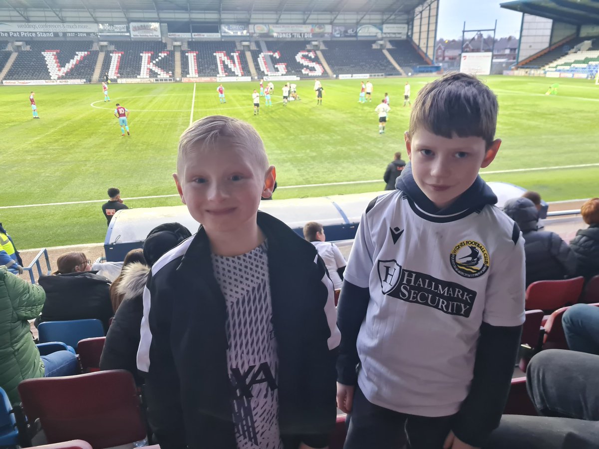 Isaac and Joseph watching the first team win today. Happy boys along with both them winning their own matches ⚽️⚽️