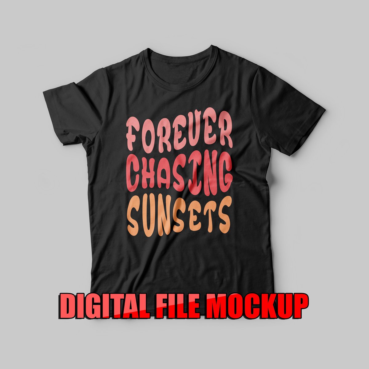 Forever Chasing Sunsets Beach T-shirt Screen-print Digital Download File etsy.me/3Y2Ka9O #foreverchasingsunsets #beachshirt #sunset #beachsunset #screenprintingfile #screenprinting #pngfiles