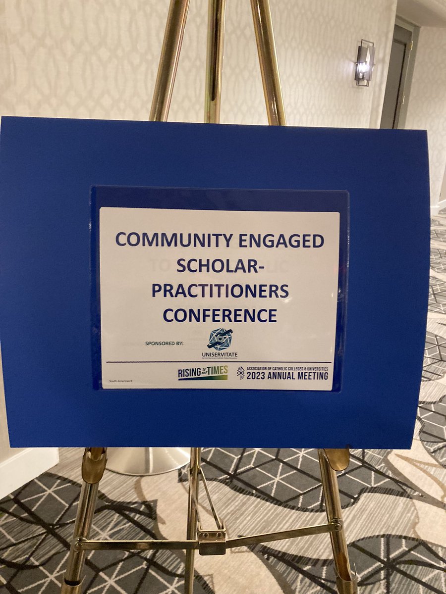 Enjoying discussion and learning opportunities with terrific colleagues in Catholic Higher Education this weekend