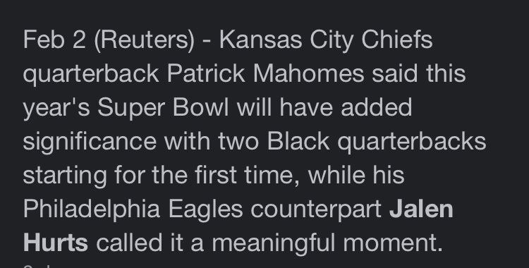 Bazerko's tweet photo. @Chum1045 First Super Bowl with two black QBs starting and @PeterKash, the self-proclaimed “football fan” is more excited for @rihanna performing than the game 🤨#blackhistory #blackhistorymonth #SuperBowl https://t.co/mniCAG5gpZ