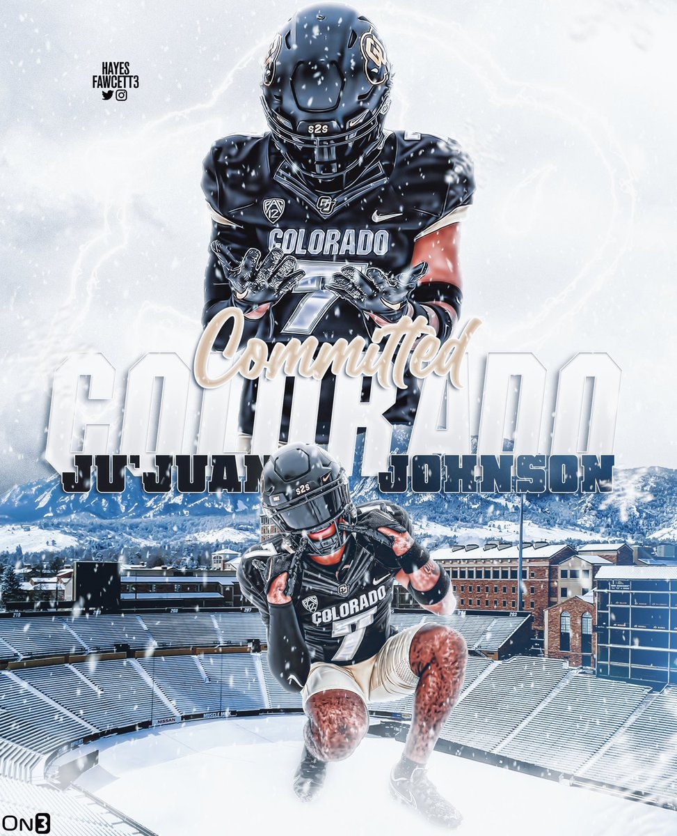 BREAKING: Four-Star ATH Ju’Juan Johnson (2024) has Committed to Colorado!

The 5’11 180 ATH from Lafayette, LA chose the Buffs over LSU and Florida.

One of the most dynamic two-way players in the country 🦬

on3.com/college/colora…