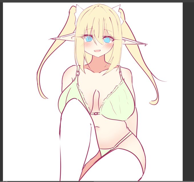 5億年ぶりにワンドロしました
下着+ツインテール
 #さくのん枠ワンドロ倉庫 