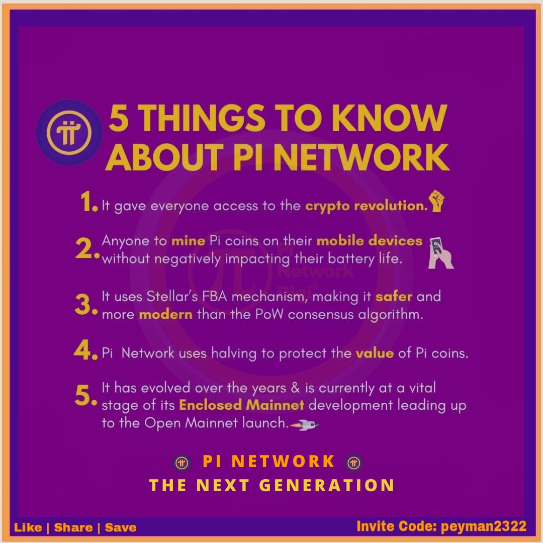 PiNetworkDigi's tweet image. 👉 5 important point about the #PiNetwotk.
 
#PiNetworkDigi #PiHackathon