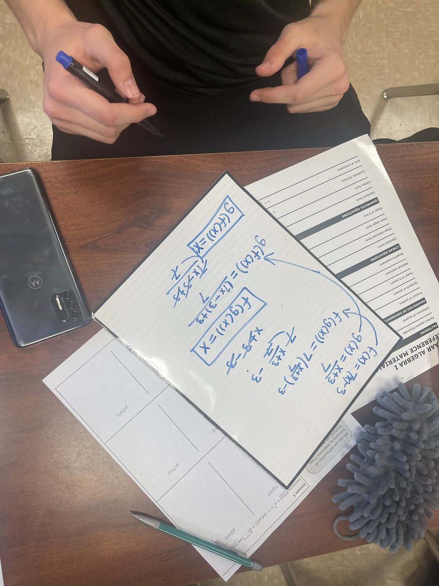 silvaericab's tweet image. (Algebra 2) Determine if 2 functions are inverses using composition (Algebra 1) Simplifying expressions using Properties of Exponents #wipebook #wipebookworkbooks #Algebra #mathonamission #Math #churchillmath