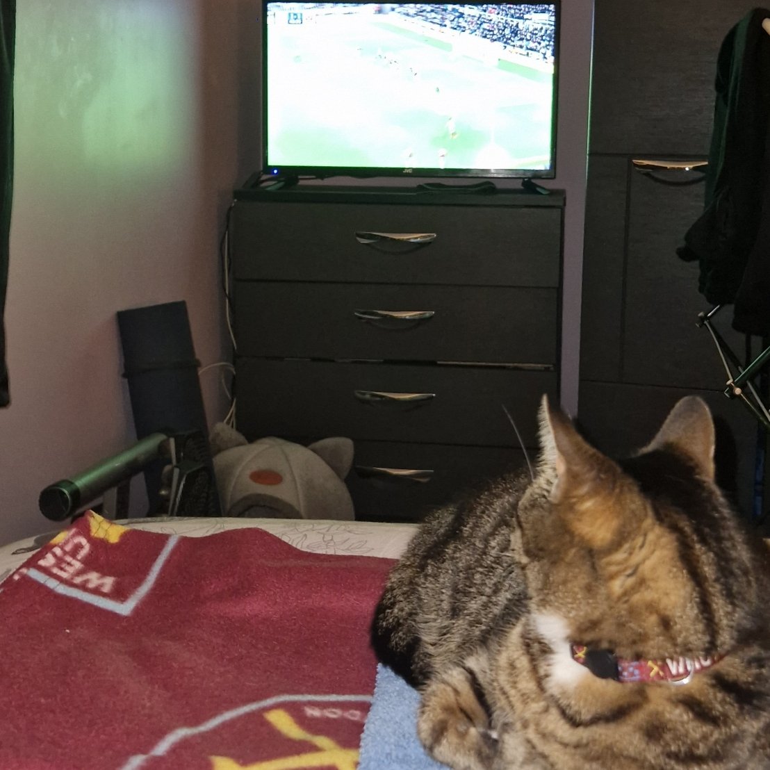 Trudy is straining her neck to watch this match lol ⚒️
#NEWWHU