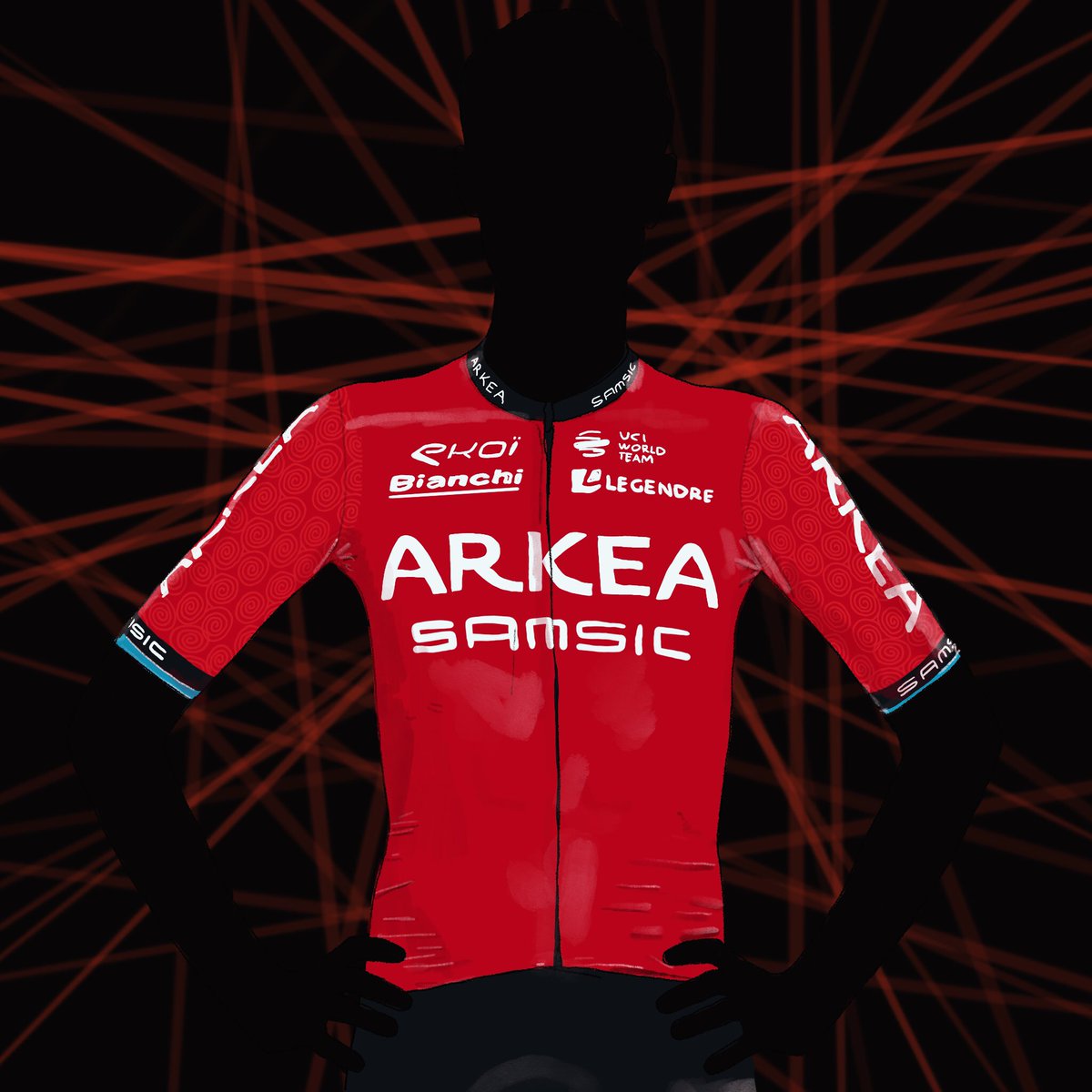timvanbrabant's tweet image. New kid on the World Tour block, @Arkea_Samsic ready for 2023 #arkeasamsic #uciworldtour #ekoï #bianchi #facelessian #drawing