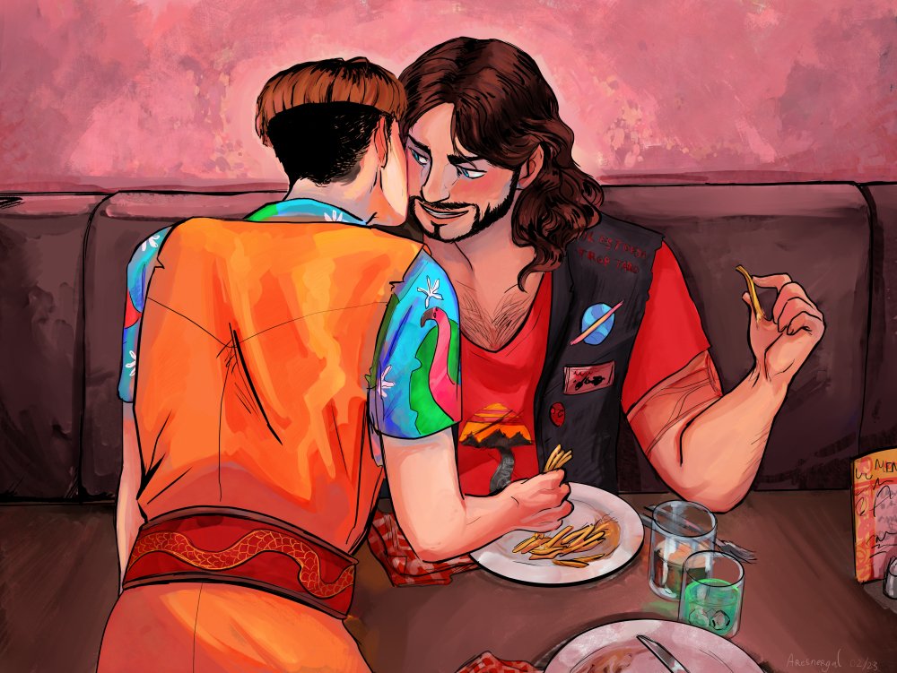 Aresnergalart's tweet photo. This time of the year again !
 #KissArtFebruary  1/8 Ludus https://t.co/J11uqtinDn