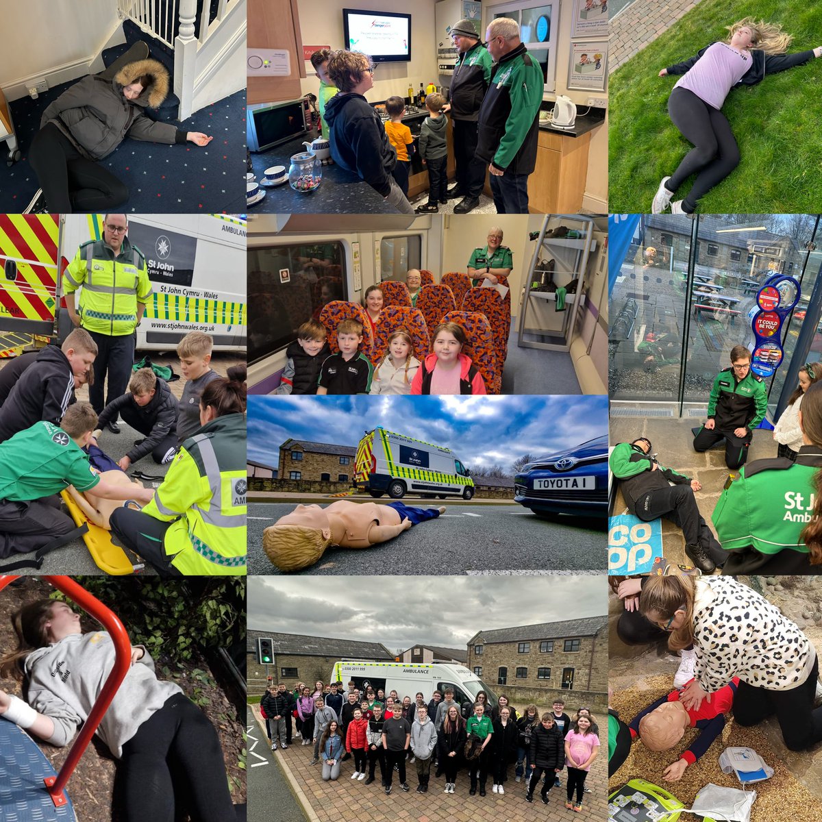 SJACNorthYouth's tweet photo. Today our Badgers and Cadets took part in a first aid event at Dangerpoint. Our amazing volunteers created realistic scenarios and injuries to help improve our young people’s confidence in dealing with emergency situations. Thank you to all who attended and made the day a success https://t.co/q9RMJN6GR2