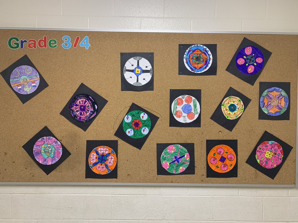 mslachance1's tweet photo. Gr 3/4s have been studying Shape + Form in Art this month. Students learned about symmetry during their final art piece. @DunwichDuttonPS https://t.co/udewtSTlEV