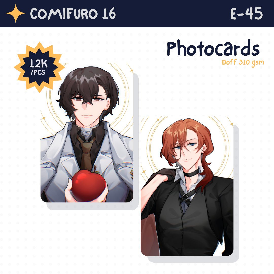 [RTs are appreciated 💙] (1/2)

Open pre-order merch for #comifuro16 !!
I'll be on booth E-45 with Fawnarts!
🗓️ Pre-order from 5 February - 26 February
🔗forms.gle/P2E9LU6bDqY17h…

#comifuro16catalogue #cf16 #comifuro16preorder #comifuro