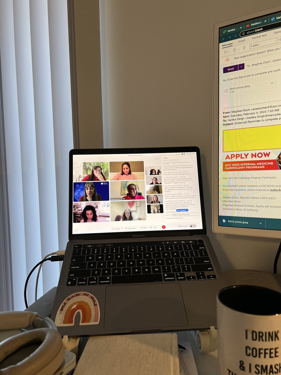 vartika_singh7's tweet image. I am beyond inspired and honored to be part of the ACC Women’s Cardiology IM Program @ACCinTouch . Seeing these amazing cardiologists in different subspecialties on my screen was so inspiring. #ACCWIC #TheFaceOfCardiology #ACCIMProgram #womenincardiology