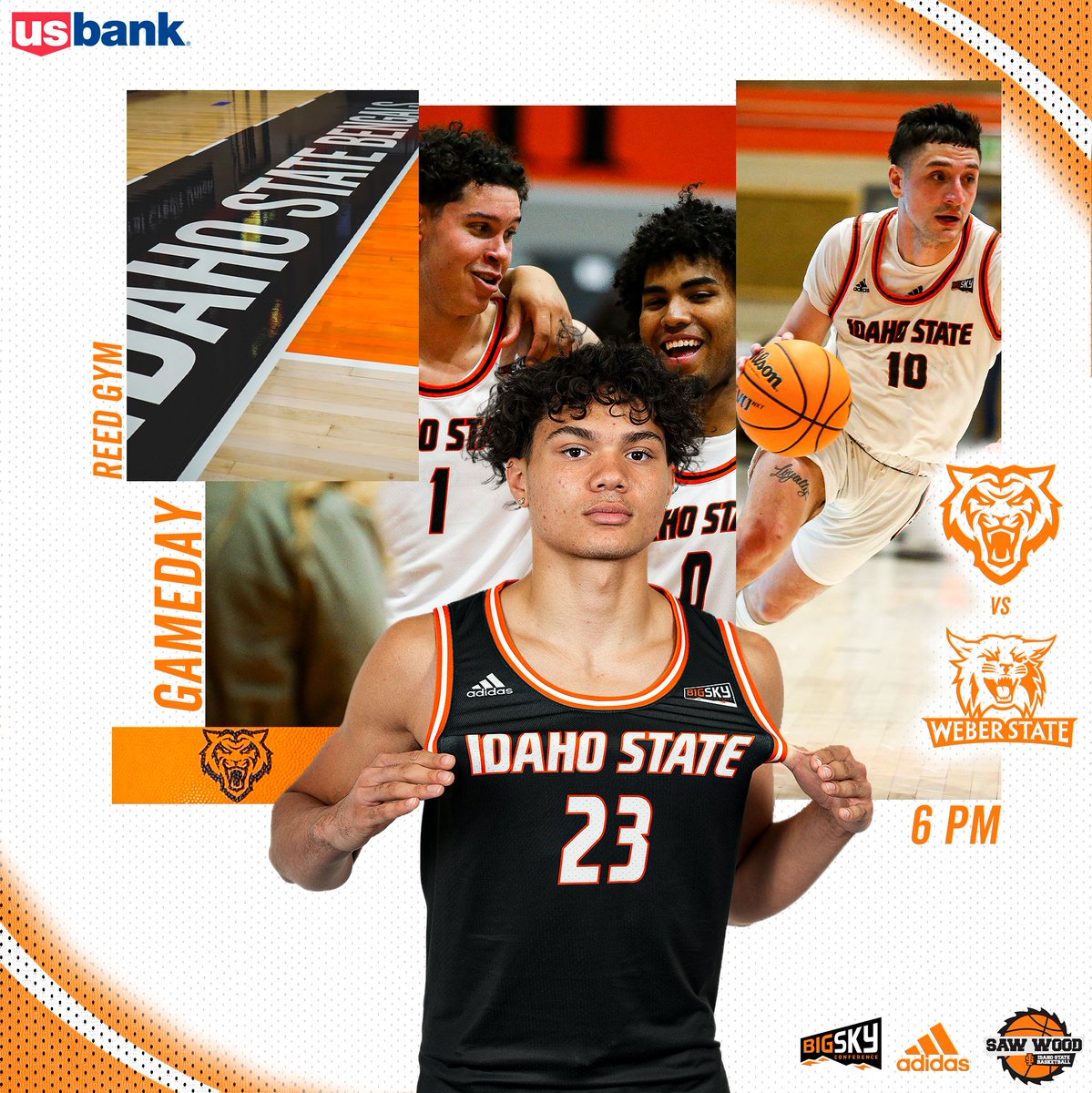 🟠🟠ORANGE OUT🟠🟠

🆚Weber State
⏰6:00 PM MT
📌Pocatello, ID
🏟️Reed Gym
📺Plus.espn.com
📻KISU.org
📊stats.statbroadcast.com/broadcast/?id=…

#SawWood // #RoarTogether