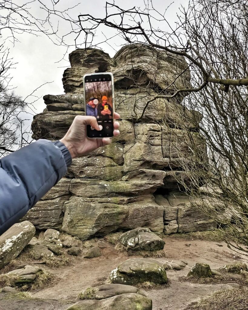 GPMcA's tweet photo. Exploring Brimham Rocks with @dom469 #ItsColderThanItLooks #ThankGoodnessThereIsATeaHut #WeHadAPicnicInTheCar https://t.co/ZXi1QQwYpp https://t.co/7HAVDwBCg5
