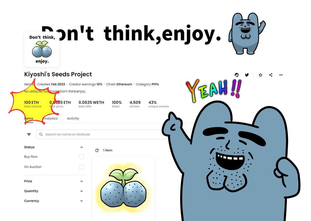 sks_shoog's tweet image. The Kiyoshi &apos;s Seeds Project has surpassed TV100!
Let&apos;s make it more exciting!

🌱Kiyoshi&apos;s Seed Giveaway🌱
🎁”きよしの種”を100名様にプレゼント🎁
👇seed MORE
linktr.ee/cnpjfounder

⏰2/10 23:59(JST)