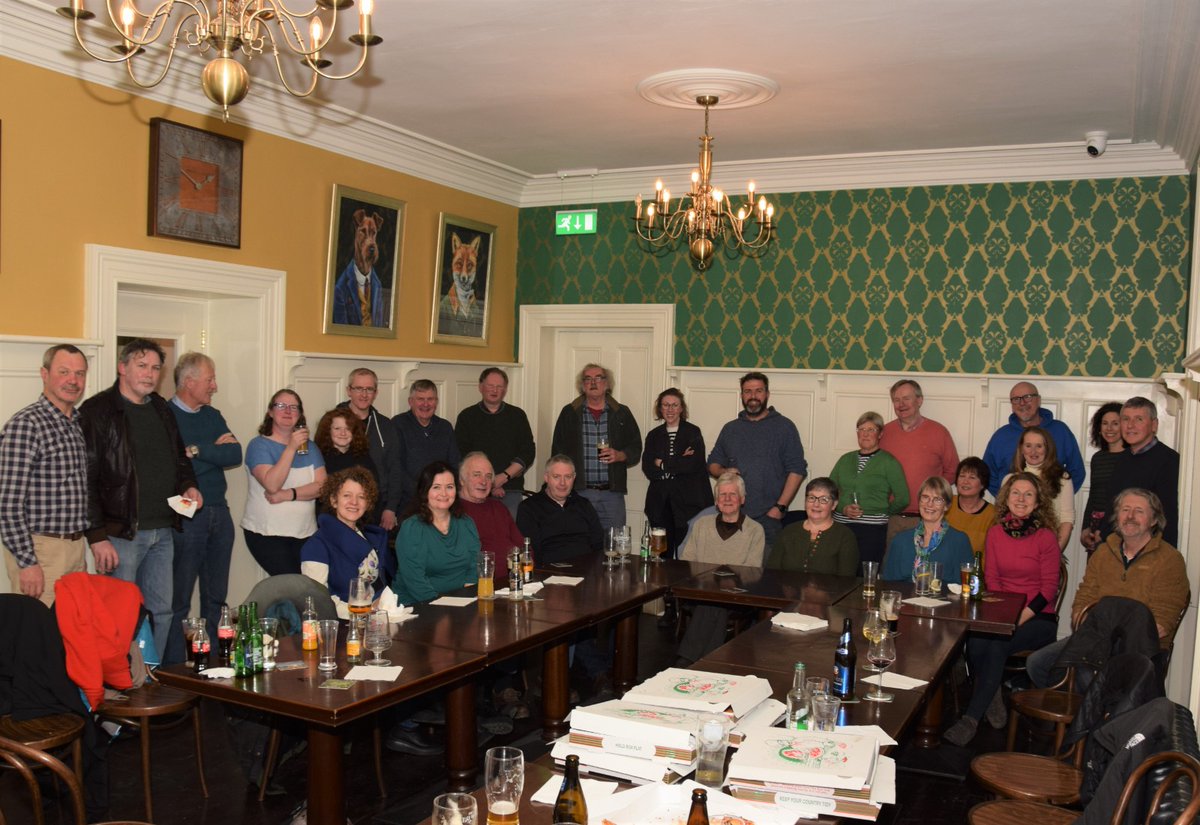 abbeyleixbog's tweet photo. Great night spent lastnight in #Morrisseys Pub #Abbeyleix having a few scoops 🍺 and slices 🍕with friends + bog volunteers. We're very lucky to have such a great group of people involved! Thanks to Morriseys for being great hosts + Papa Nonis for great pizza 💯. @forum_wetlands https://t.co/qXjH4bvf2s