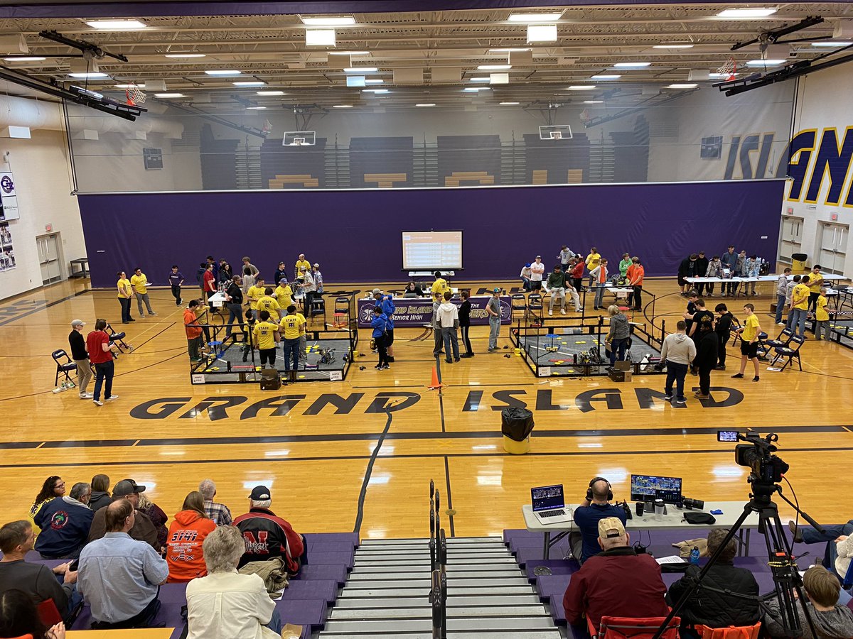 IslanderRobots's tweet image. It’s been a wild day so far at the Clash on the Platte Robotics Tournament! Don’t miss all the fun. The final bracket will start at 3:30!
@GIPublicSchools @GishActivities