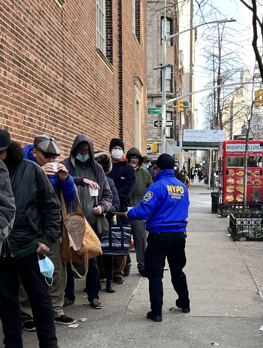 The LGBTQIA+ Outreach Unit was on hand to help with Friday Soup Kitchen & All Souls New York to ensure New Yorkers had meals and food pantry items accessible to combat one of the year’s coldest weekends.