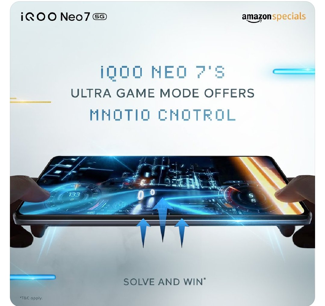 singh_kammy's tweet photo. @IqooInd 6 controls are- Left hand Lifting, Right hand Lifting, Left leaning, Right leaning, Horizontal forward Pressing, and Horizontal Backward Pressing
Tag- @27_vins 
@sukhdeepkr 
@ManpreetEditor
#PowerToWin #iQOONeo7 #AmazonSpecials https://t.co/RWV3ar26V1