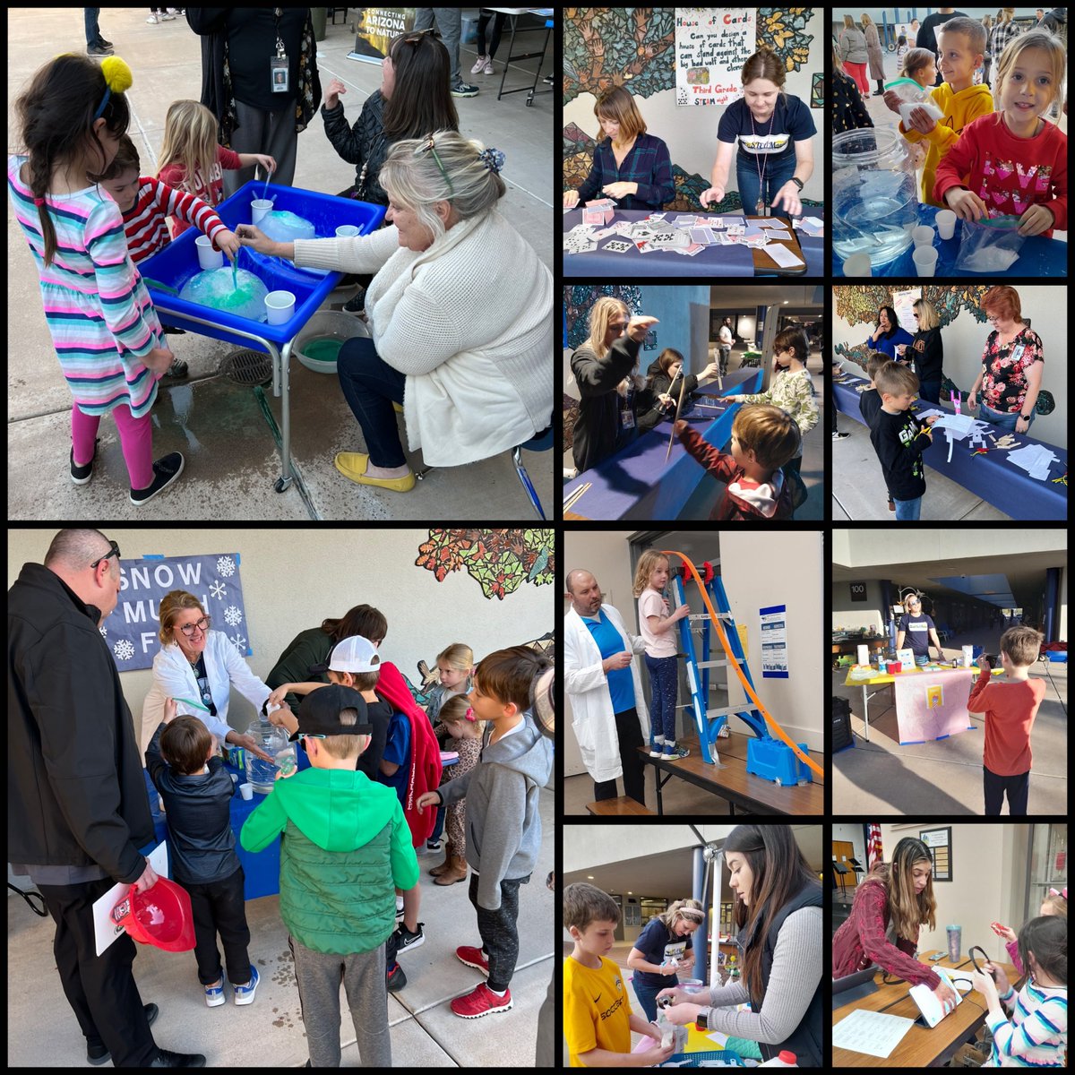 LagunaSUSD's tweet image. STEAM Night was a huge success! 💫We want to thank ALL of our community volunteers for coming and sharing your talents with us! Thank you! 🫶 #lagunaeagles #steam #AZSciTech #mcdowellsonoranconservancy  #tontocreek #ScottsdaleFire #andsomanymore #thankyou  🌵🐾🦇🫀🩻❄️🥁🚒🔭🧬🃏
