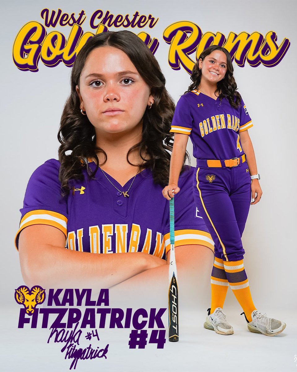 WestChesterSB's tweet photo. Introducing Freshman Infielder, Kayla Fitzpatrick! 💜💛 https://t.co/3Rb5FqDRis